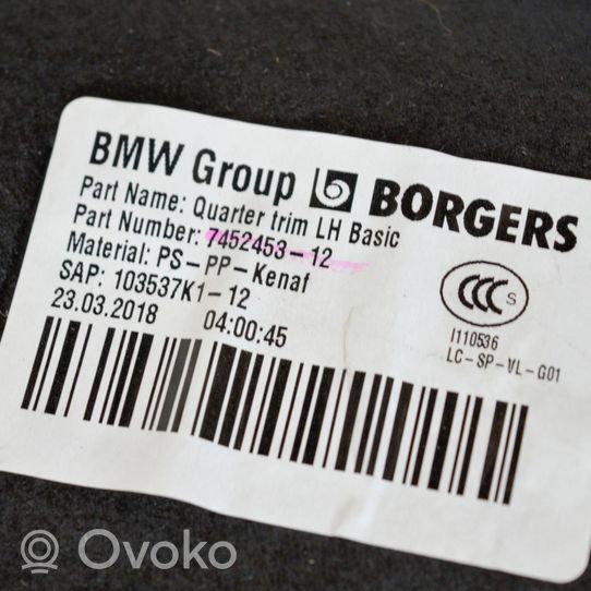 BMW X3 G01 Dolny panel schowka koła zapasowego 7452453