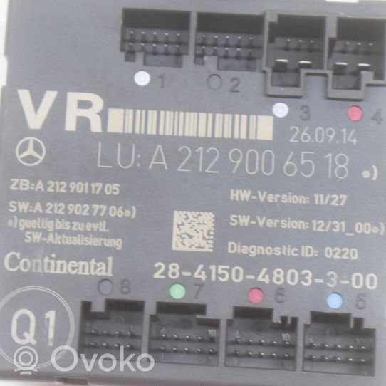Mercedes-Benz E A207 Door control unit/module A2129006518