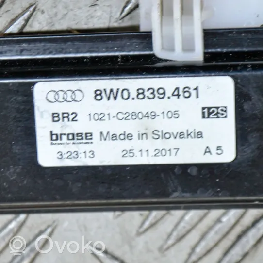 Audi A4 S4 B9 Elektryczny podnośnik szyby drzwi tylnych 1021C28049105