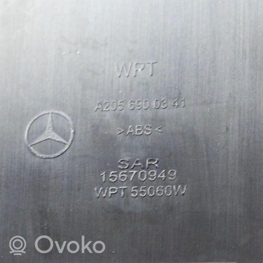 Mercedes-Benz C W205 Protector del borde del maletero/compartimento de carga A2056900341