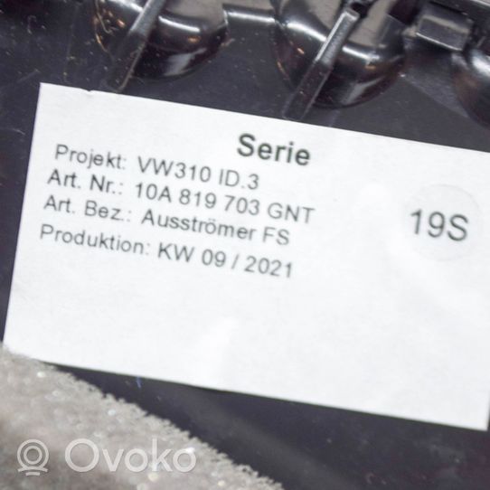 Volkswagen ID.3 Dysze / Kratki nawiewu deski rozdzielczej 10A819703