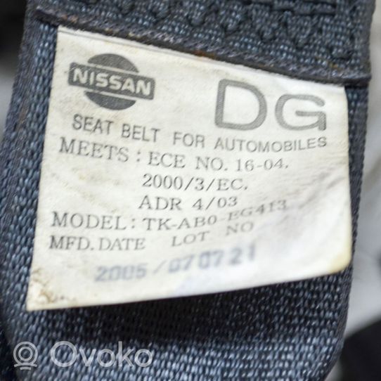 Nissan Murano Z50 Ceinture de sécurité arrière centrale (siège) C702517JC