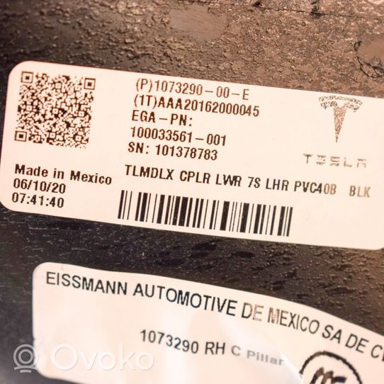 Tesla Model X Osłona górna słupka / B 107329000D