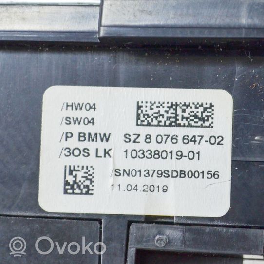 BMW X3 G01 Zestaw przełączników i przycisków 8076647