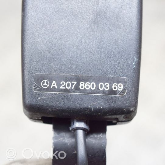 Mercedes-Benz E A207 Takaistuimen turvavyön solki A2078600369