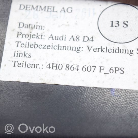 Audi A8 S8 D4 4H Listwa progowa tylna 4H0864607F