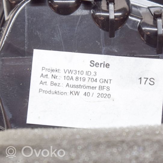 Volkswagen ID.3 Copertura griglia di ventilazione cruscotto 10A819704
