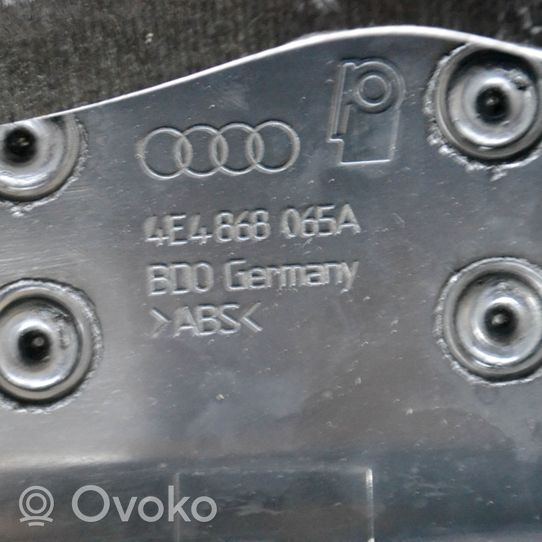 Audi A8 S8 D3 4E Garniture panneau de porte arrière 4E0868065A