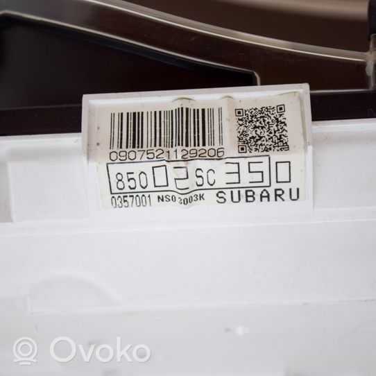 Subaru Forester SH Compteur de vitesse tableau de bord 85002SC350