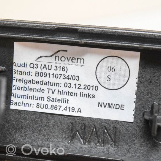 Audi Q3 8U Muu takaoven verhoiluelementti 8U0867419