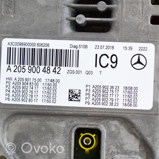 Mercedes-Benz C AMG W205 Spidometrs (instrumentu panelī) A2059048300