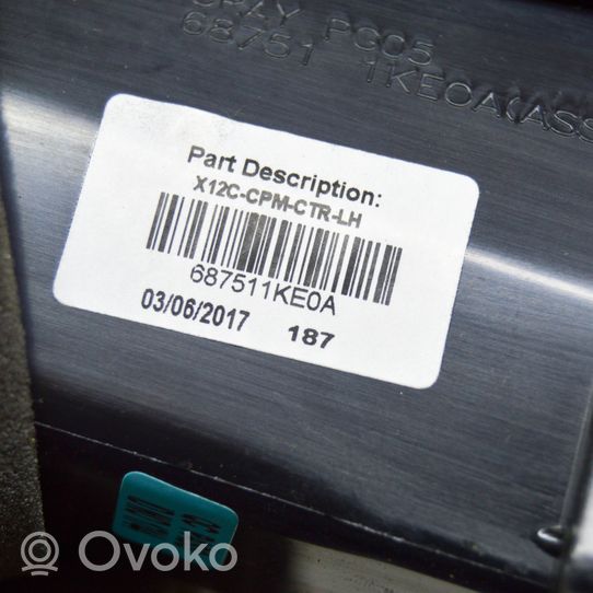 Nissan Juke I F15 Radion/GPS-laitteen pääyksikön kehys 68260BX80A