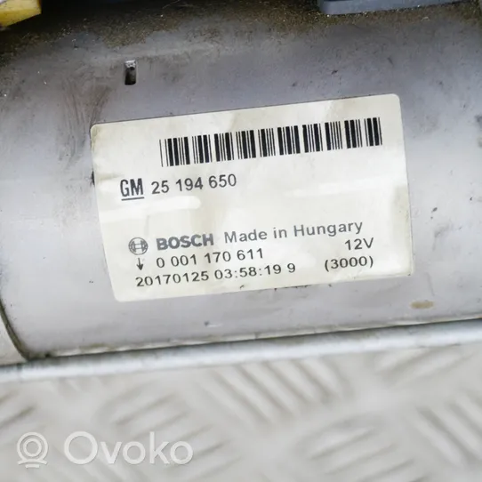 Opel Mokka X Rozrusznik 25194650