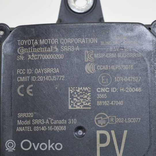 Toyota Prius (XW50) Capteur radar d'angle mort A2C7700000200