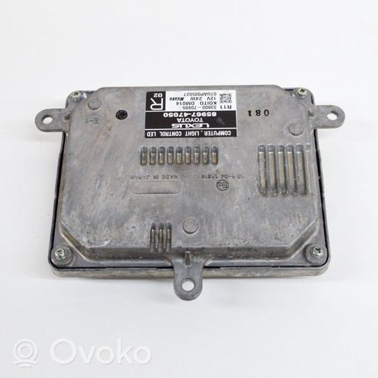 Toyota Prius (XW50) Module de contrôle de ballast LED 8596747050