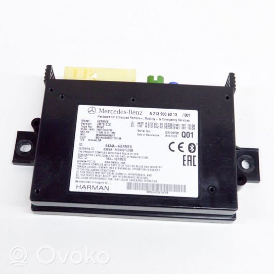 Mercedes-Benz A W176 Bluetoothin ohjainlaite/moduuli A2139019503