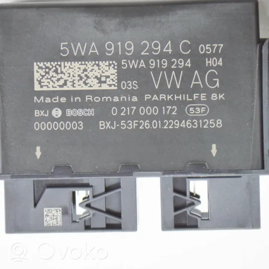 Volkswagen Golf VIII Centralina/modulo sensori di parcheggio PDC 5WA919294