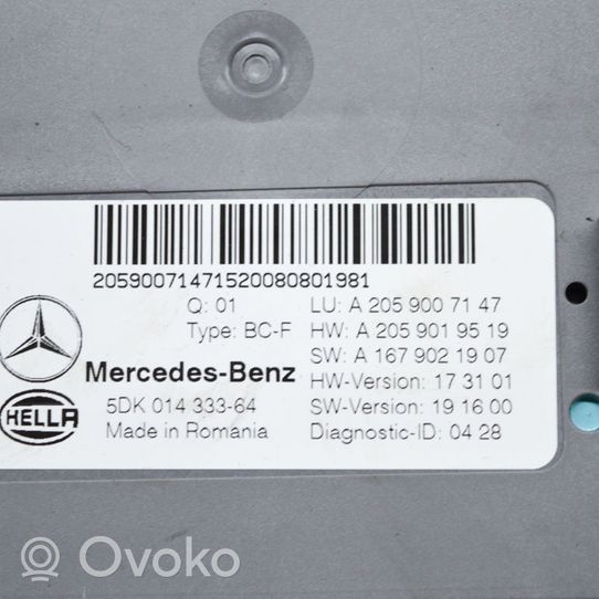 Mercedes-Benz EQC Korin keskiosan ohjainlaite A1679021907