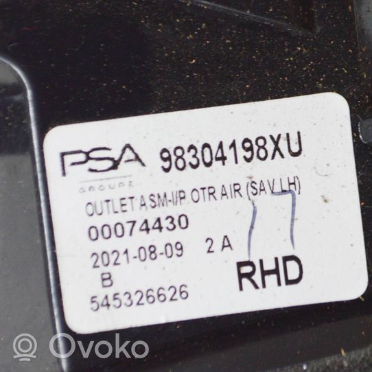 Opel Corsa F Kojelaudan tuuletussuuttimen suojalista 98304198XU