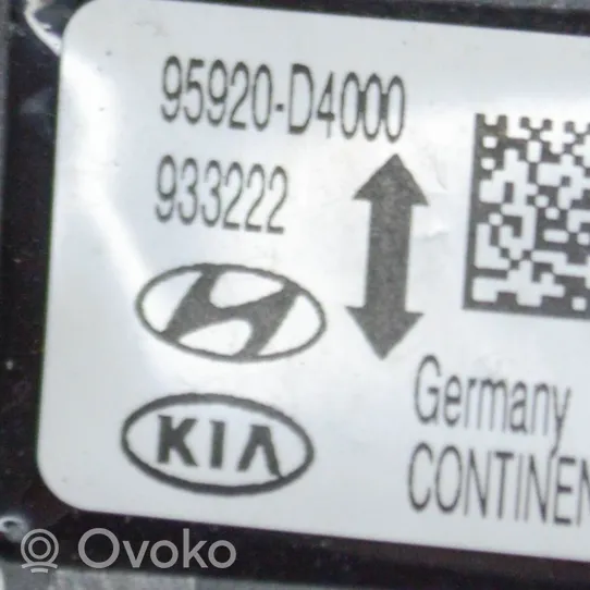 KIA Optima Oro pagalvių smūgio daviklis 95920D4000