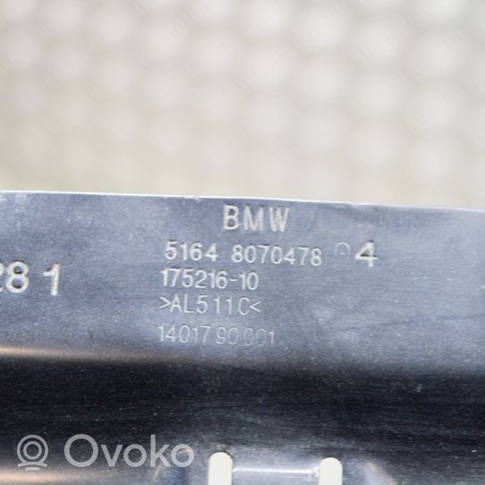 BMW X3 G01 Staffa del pannello di supporto del radiatore parte superiore 8070478