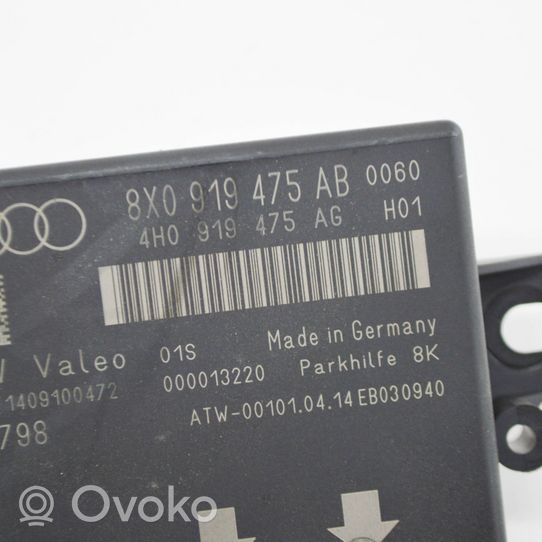 Audi Q3 8U Parkavimo (PDC) daviklių valdymo blokas 8X0919475AB