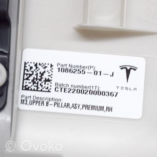 Tesla Model 3 Osłona górna słupka / B 108625501J