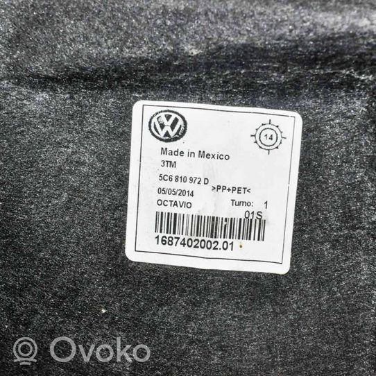 Volkswagen Jetta VI Rivestimento paraspruzzi parafango posteriore 5C6810972D