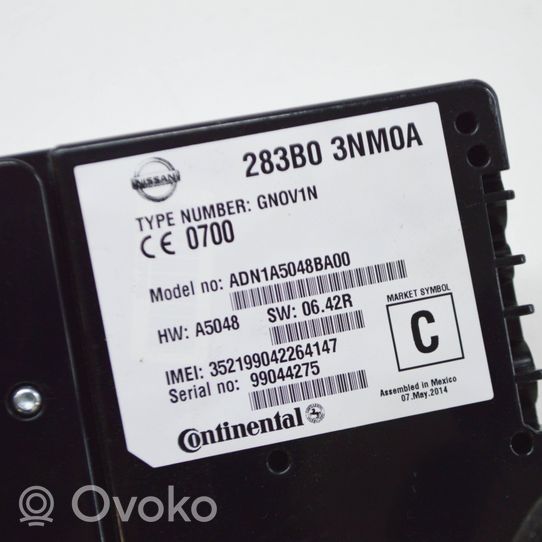 Nissan Leaf I (ZE0) Centralina/modulo bluetooth 283B03NM0A