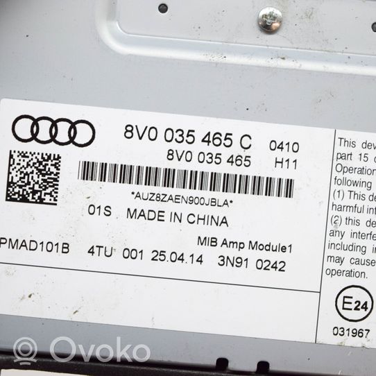 Audi A3 S3 8V Äänentoistojärjestelmäsarja 8V0863051