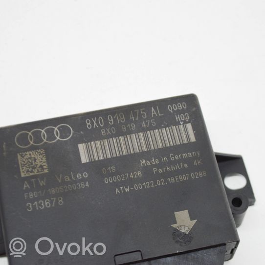 Audi A1 Parkavimo (PDC) daviklių valdymo blokas 8X0919475AL