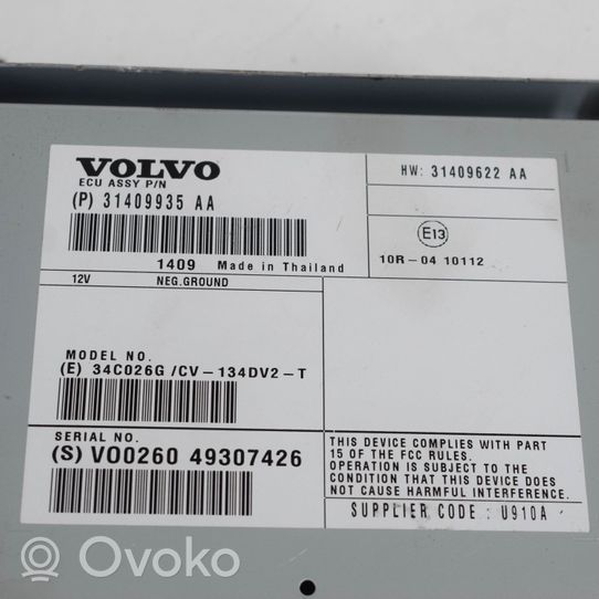 Volvo V40 Amplificateur de son 31409935