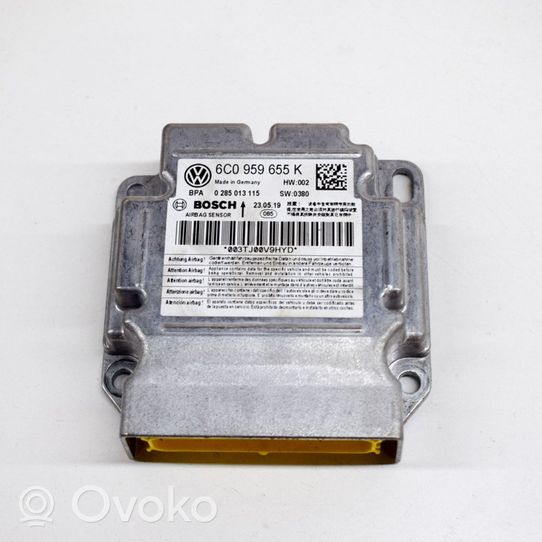 Skoda Fabia Mk3 (NJ) Module de contrôle airbag 6C0959655K