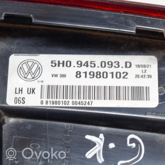 Volkswagen Golf VIII Luci posteriori del portellone del bagagliaio 5H0945093D