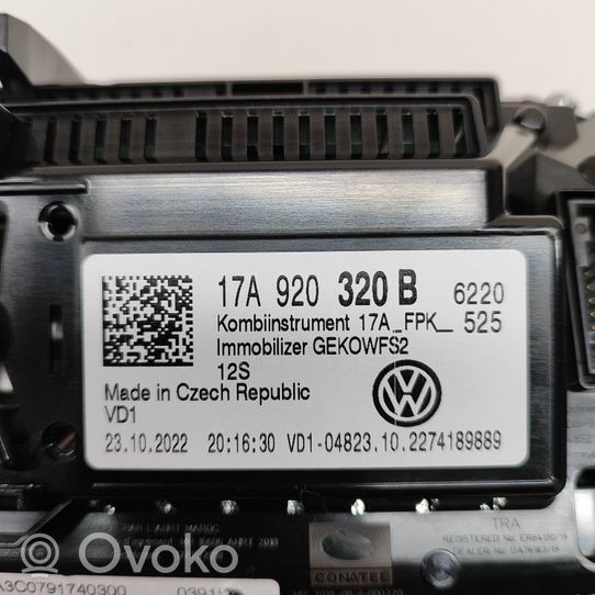 Volkswagen T-Roc Spidometrs (instrumentu panelī) 17A920320B