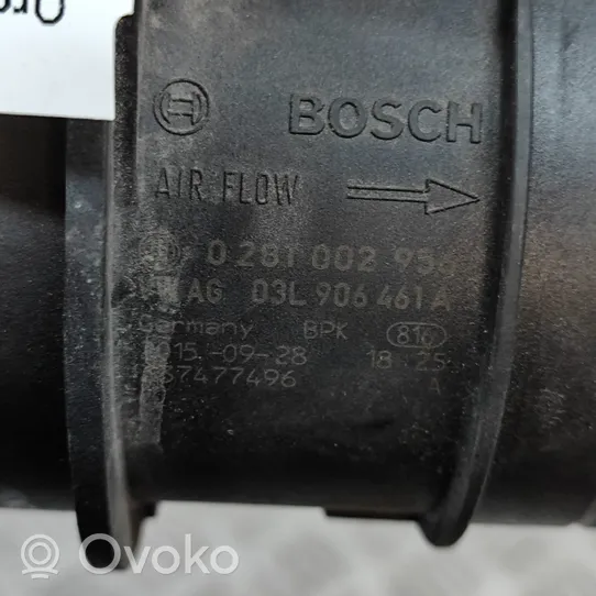 Audi Q3 8U Mass air flow meter F00C2G8010