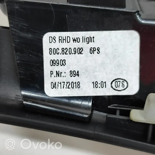 Audi Q5 SQ5 Kojelaudan tuuletussuuttimen suojalista 80C820902