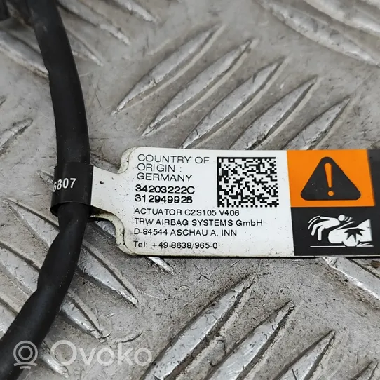 Volvo S90, V90 Siłownik poduszek powietrznych dla pieszych 34203222C