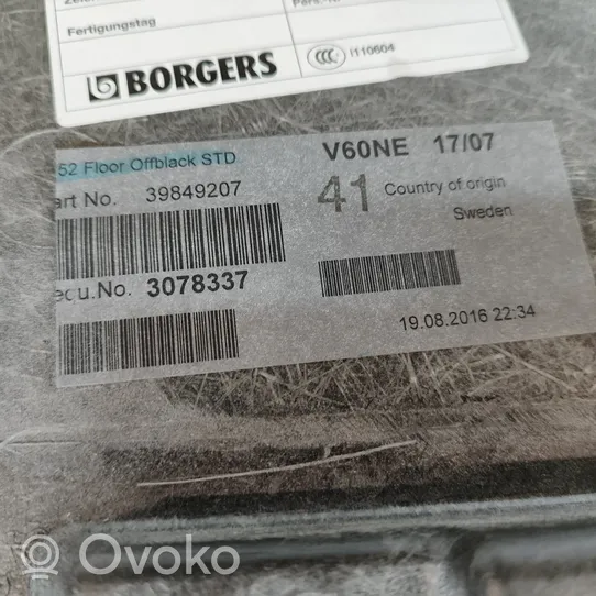 Volvo V60 Wykładzina bagażnika 39849207