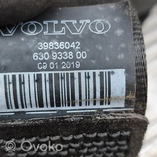 Volvo S90, V90 Takaistuimen turvavyö 39836042