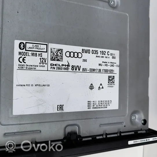 Audi Q5 SQ5 Radija/ CD/DVD grotuvas/ navigacija 8W0035192C