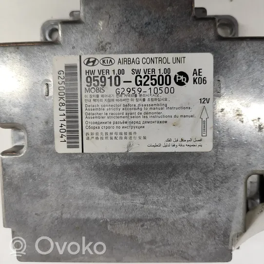 Hyundai Ioniq Oro pagalvių valdymo blokas 95910G2500