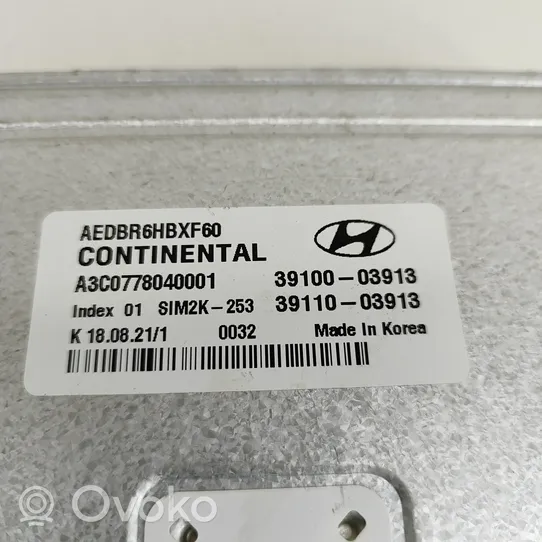 Hyundai Ioniq Calculateur moteur ECU 3910003913
