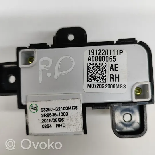 Hyundai Ioniq Kiti jungtukai/ rankenėlės/ perjungėjai 93250G2100