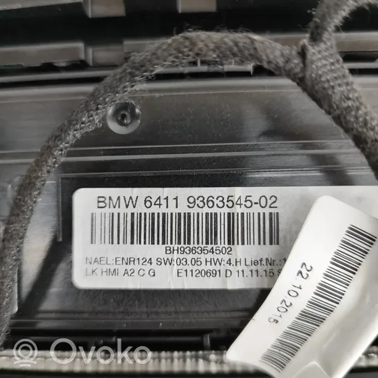 BMW 3 F30 F35 F31 Interior fan control switch 6814187