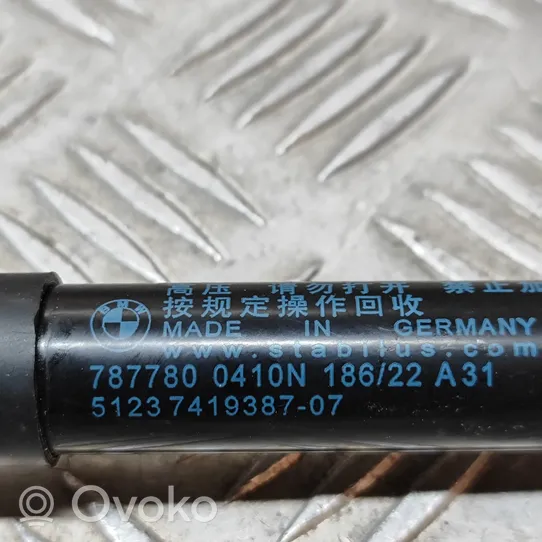 BMW 4 G22 G23 G24 G26 Vérin, capot-moteur 7419387