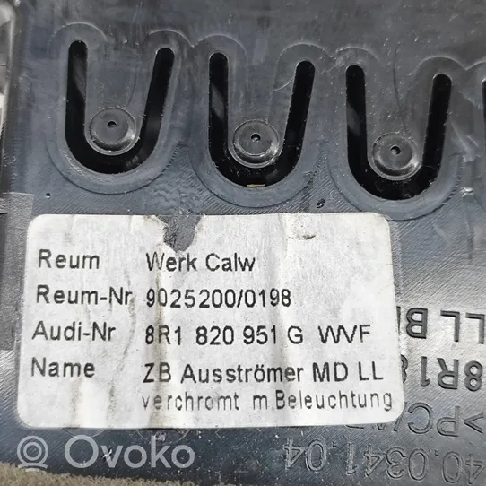 Audi Q5 SQ5 Kojelaudan tuuletussuuttimen suojalista 8R1820951G