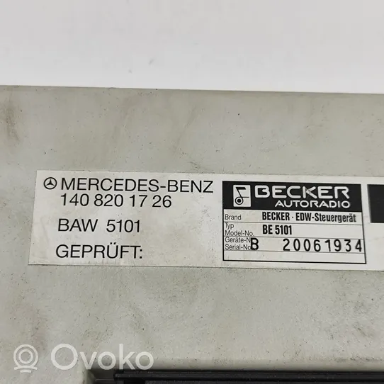 Mercedes-Benz S W140 Alarm control unit/module A1408201726