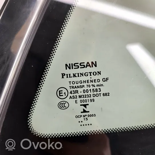 Nissan Qashqai Galinis šoninis kėbulo stiklas 833124EA0A