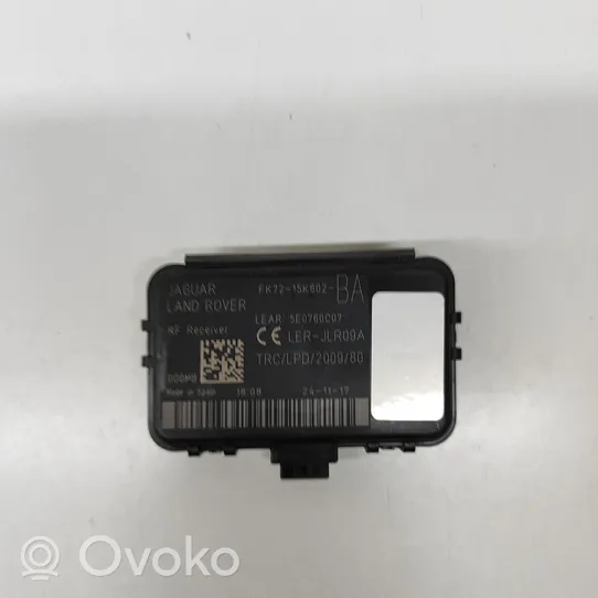 Land Rover Range Rover Velar Beraktės sistemos KESSY (keyless) valdymo blokas/ modulis FK7215K602BA